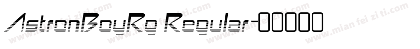 AstronBoyRg Regular字体转换